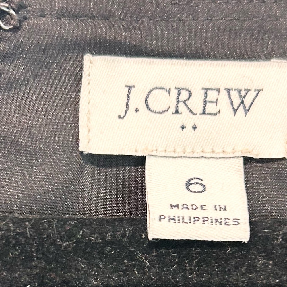 J.Crew Black Sheath Dress Size 6 Classic Little Black Dress Career Office Work - Picture 4 of 5